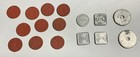Lot 16 Vintage Wwii Opa Red Point Ration Tokens   1930s State Sales Tax Tokens