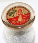 Vintage Half-pint Milk Bottle        a Bottle Of Milk Is A Bottle Of Health   