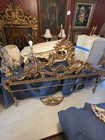 Stunning Vintage 1950s Hollywood Regency Italian Baroque King Bed Set Package