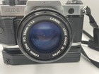 Canon Ae-1 Program 35mm Film Camera 50mm 1 1 4 Fd Lens   Power Winder A2   Strap