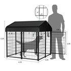 Dog Kennel Outdoor  Dog House With Roof Waterproof Cover For Medium To Small Dog