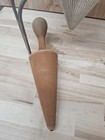 Vintage Wear-ever Aluminum Food Mill Cone Sieve Colander Wood Pestle   Stand No8