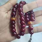 Vintage Style Faturan Korba Cherry Red Misbaha Tasbih 33 Beads Islamic 62g