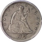1875-s 20c Twenty Cent Piece Pcgs Xf-45