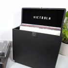 Victrola Collector Record Storage Case - Retro Map