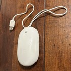 Genuine Apple A1152 Usb Wired Mouse     White Optical Mac Mouse     Tested