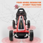 Go Kart For Kids 4 Wheels Pedal Ride On Toy W adjustable Seat Hand Brake 110 Lbs