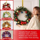 Gold Wreath Hanger For Front Door 15-25 Inch Large Adjustable Metal Hook New