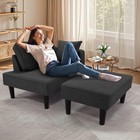 Fabric Recliner Chair Modern Sofa Bed Home Seating For Living Room Apartment New