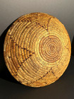Beautiful   Large Mescalero Apache Basket  Natural Yucca Star Design  Excellent 