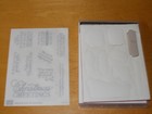 Stampin up  Greatest Part Of Christmas  Cling Set Of 9