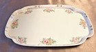 Nippon Porcelain Vanity Dresser Tray W  Hand Painted Floral Bouquet 10x7 Vintage
