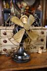 Antique General Electric Ge Brass Blade Fan Industrial Brass Cage 12  Vintage