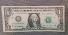 2013  1 Star Note Error Ink Bleed Bold Font D01459260  Fancy