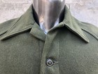 Vintage 1952 Army Field Shirt Jacket Sz Medium Olive Green Wool Military Korean