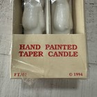 Vintage 1994 Christmas Dog Taper Candles Set Of 2 New Candle Craft Candle Co 