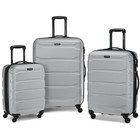 Samsonite Omni 3 Piece Hardside Luggage Spinner Set  20  24  28   Silver -   ope
