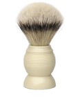 Gbs Silver Tip Badger Hair Tuxedo Beehive 26mm Shaving Brush Ivory Resin Handle