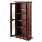 Winsome Wood Dvd cd Cabinet Antique Walnut 94944