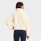 Girls  High Pile 1 2 Zip Pullover - All In Motion Cream Xs