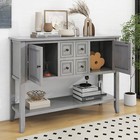 Vintage Accent Cabinet Storage Console Table Kitchen Sideboard W  Drawer Shelf 