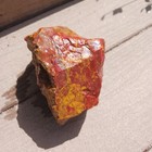 Yellow And Red Brecciated Jasper Rough With Agate Inclusions  2 Lbs  11 Ounces  