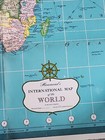 Vintage 1950s Hammonds International Map Of The Worlds Wall Size 4 2 x2 9 