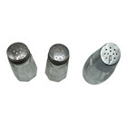 Vintage Glass Salt Or Pepper Shakers Set Of Three Various Sizes   Shapes