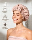 Shower Cap Reusable Waterproof  Wide Elastic Band Bath Cap - Comfortable   Du   