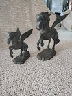 Vintage Solid Brass Pegasus Flying Horse 8 t  Heavy Greek Mythology Statue