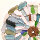 Genuine Sea Glass Surf-tumbled From Japan Long And Thin Shape 85g