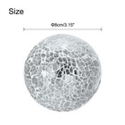 Uxcell 3pcs 3 15  Glass Balls - Silver White
