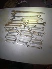 35pc Vintage Usa Wrench Lot Craftsman  Williams napa Etc Mixed Brands Mechanic