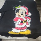 Disney Mickey Mouse Christmas Tshirt Black - Medium   Brand New 