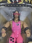  Bret  hit Man  Hart Figure Belt Pink Outfit And Glases Wwe Classic Jakks New