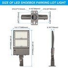 60000lm 400w Led Shoebox Area Lighting Fixture For Outdoor Warehouse Street Lamp