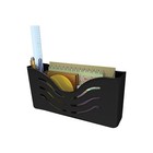 Deflect-o Magnetic 1-pocket Plastic Wall File Black  73304h  951526
