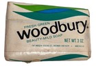 Vtg Woodbury Soap Bar 3oz    fresh Green    Mild Beauty movie Prop andrew Jergens Co