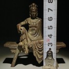 Blessing Chinese Bronze Buddha Handmade Kwan-yin Statue Collect Fengshui Netsuke