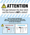 Baby Safety Gate Door Walk Extra Wide Child Toddler Fence Pet Dog Metal Indoor