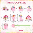 18 Sets Mother s Day Stationery Rose Floral Sticky Note Pads With Ballpoint Writ