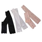  3 Pairs Lace Arm Sleeves Breathable Arm Cover Elbow Protector For Sun 