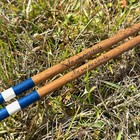 Handcrafted Hickory Wood Golf Alignment Sticks  pair 