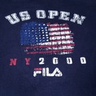 Vintage Fila Us Open Ny 2000 T-shirt Y2k Men s Large Dark Blue American Flag