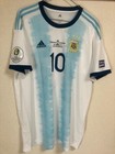 2019 2020  10 Messi  Argentina Official Home Jersey Copa America Patch Sz Jp 3xo