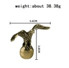 Brass Eagle Bird Animal Statue Small Sculpture Tabletop Figurine Home Decor Gift
