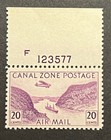 Travelstamps  Canal Zone Stamps Scott  c11  20 Cent Airmail Mint Mnh Og Numbered