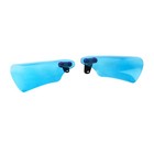 Blue Pmma Acrylic Hand Grip Windshield Fit Harley Dyna Softail Fxbr Fxbb Fat Bob