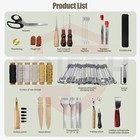 72pcs Leather Craft Tool Kit With Storage Bag     Carving  Stamping sewing
