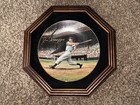 Joe Dimaggio Autographed Photograph Litho Plate Framed  the Streak  Nyy W coa